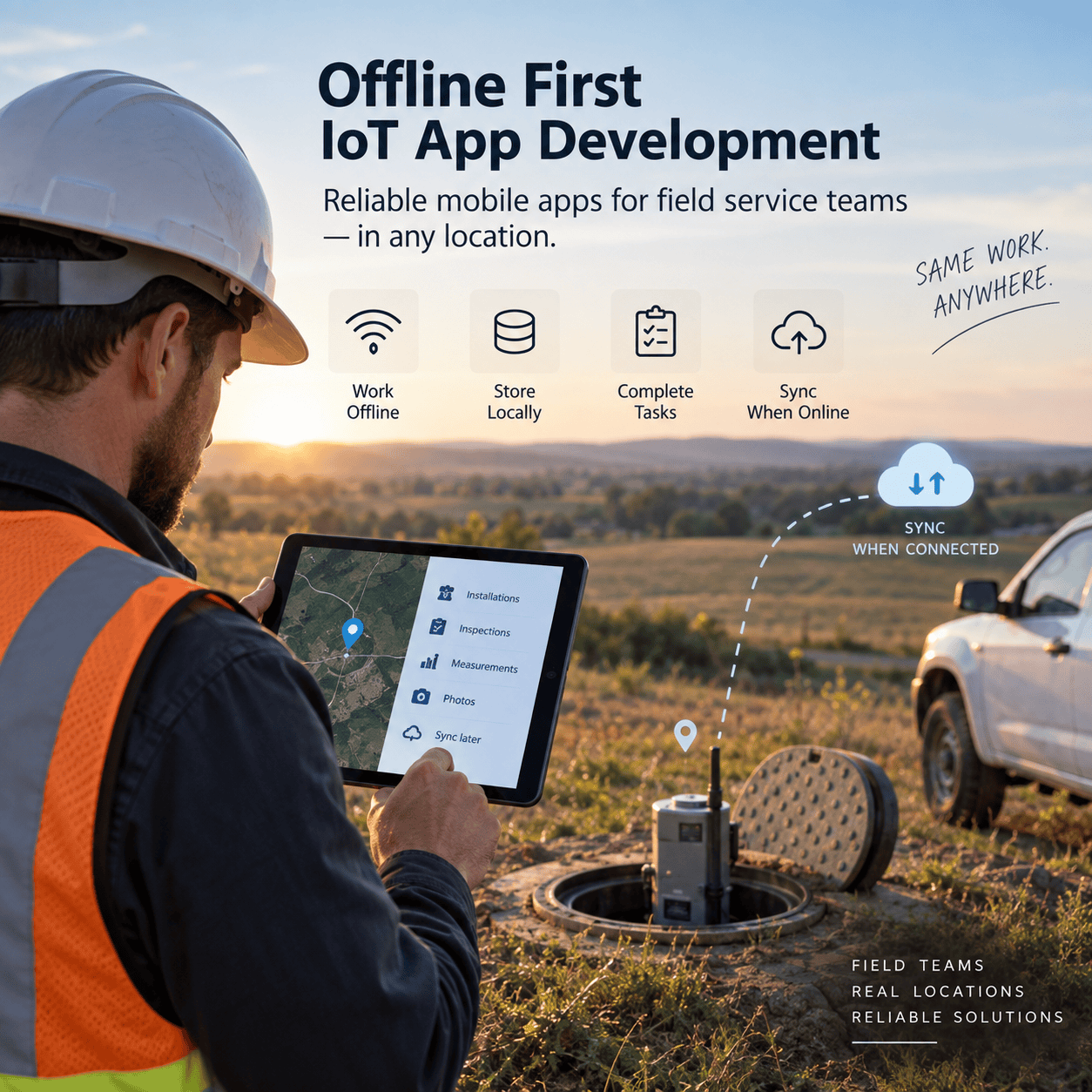 Offline First IoT App Development: How to Build Reliable Mobile Apps for Field Service Teams